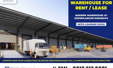 DISEWAKAN GUDANG LOADING DOCK SURABAYA
