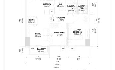 💰 ₱11,410,609 | LARSEN TOWER by ROCKWELL – 2BR Prime (67 sqm) with 1 Parking | South-Facing Sky & Amenity View