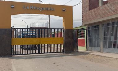VENDO TERRENO RESIDENCIAL DE 108.80 M2 EN URBANIZACION LA RINCONADA-CARABAYLLO