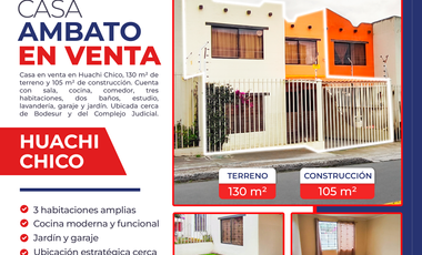 Casa - Huachi Chico, Bodesur, Demetrio Aguilera Malta, Ambato, Ecuador