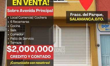 CASA EN VENTA, COL. DEL PARQUE, SALAMANCA GTO