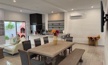Casa en Renta Puerto Morelos con hermosos muebles y decoración