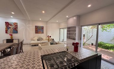 Casa en Renta Puerto Morelos con hermosos muebles y decoración