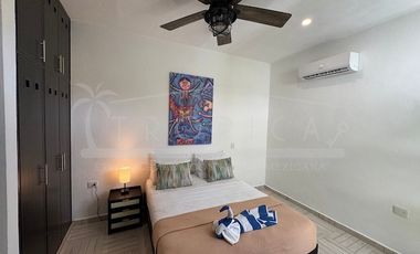 Casa en Renta Puerto Morelos con hermosos muebles y decoración