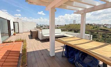 PENT HOUSE EN TOSCANA CERCA DE SONATA EN LOMAS DE ANGELOPOLIS; PUEBLA.