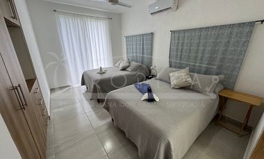 Linda casa en renta amueblada en Puerto Morelos Aldea Kiin