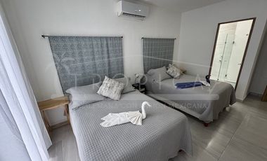 Linda casa en renta amueblada en Puerto Morelos Aldea Kiin