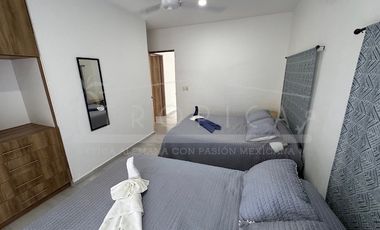 Linda casa en renta amueblada en Puerto Morelos Aldea Kiin