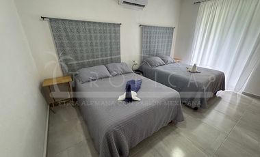 Linda casa en renta amueblada en Puerto Morelos Aldea Kiin