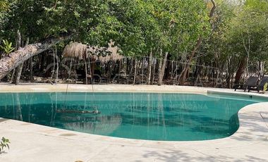 Linda casa en renta amueblada en Puerto Morelos Aldea Kiin