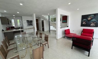 Moderna casa amueblada en Renta en Aldea Kiin, Puerto Morelos
