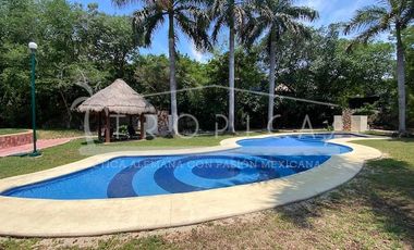 Linda casa amueblada y con jacuzzi en renta en Aldea Kiin, Puerto Morelos