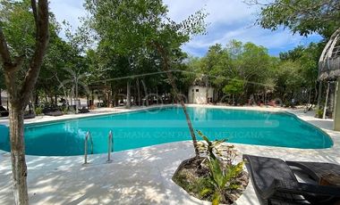 Linda casa amueblada y con jacuzzi en renta en Aldea Kiin, Puerto Morelos