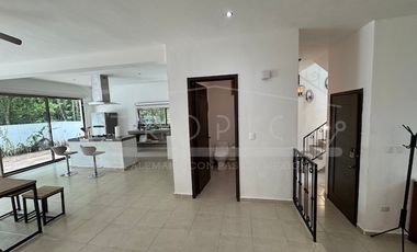 Linda casa amueblada y con jacuzzi en renta en Aldea Kiin, Puerto Morelos