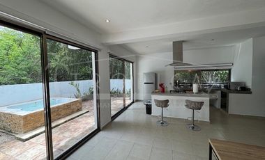 Linda casa amueblada y con jacuzzi en renta en Aldea Kiin, Puerto Morelos