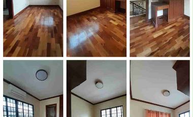 For rent eagle ridge golf villas at Eagle Ridge Golf and Country club Javalera General Trias City Cavite . total of 4 bedroom including maid's room, 3 toilet and bath, powder room, living room, kitchen with cabinets, small garden , garage. with one Aircon at master bedroom. bring your own appliances.