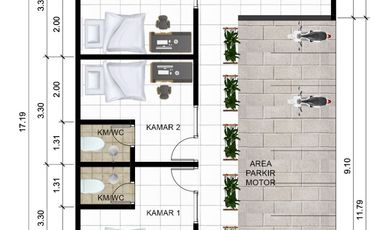 Kost Eksklusif 2 Lantai Jl.Kaliurang KM.8 Jogja  9 KT 9 KM Dalam 2 Kilomer Ke Kampus UII