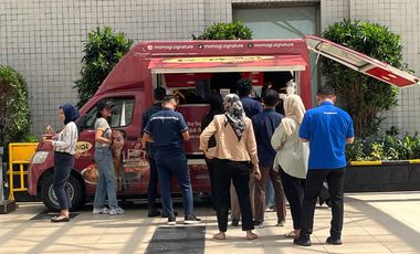 Sewa Space Outdoor Untuk Foodtruck Murah Gedung Antam Tower B
