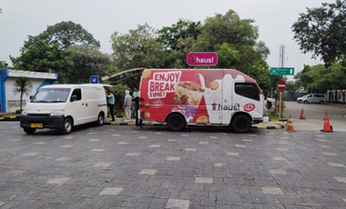 Sewa Space Outdoor Untuk Foodtruck Murah Gedung Antam Tower B