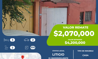 Casa en venta en Colonia Hidalgo, Álvaro Obregón
