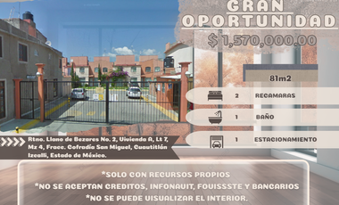 Casa en venta en Cofradía San Miguel Cuautitlan Izcalli