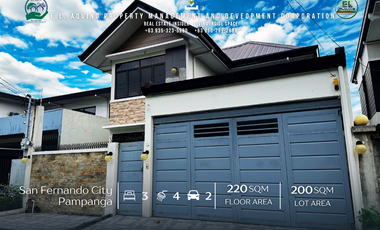 FOR RENT  - Furnished Single Detached 3 Bedroom House for Rent in a Secured Subdivision at Telabastagan San Fernando Pampanga