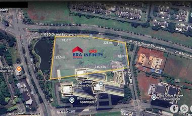 Kavling Komersil BSD bisa beli sebagian, cocok untuk komersial, services, dan apartemen
