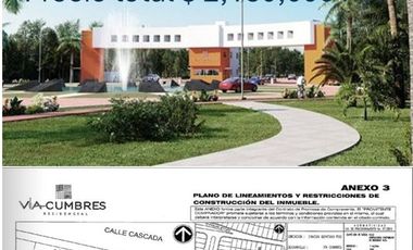 Super Oportunidad en Via Cumbres  Lote Residencial