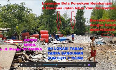 TERMURAH Lelang Rumah 683m2 hanya Rp. 4 juta/m2 di CBD Jakarta Barat & STRATEGIS : < 1 km dari Perumahan Elit Puri Indah & Permata Buana