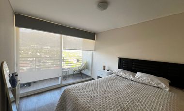 a pasos del mall plaza egaña arriendo depto nuevo con linda vista