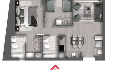 Vendemos Departamento nuevo en distrito bustamante, Santiago