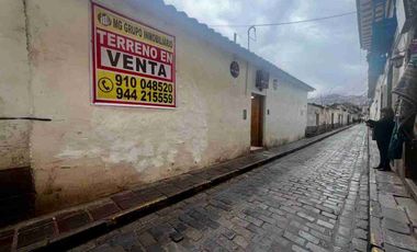 SE VENDE TERRENO CERCA DE PLAZA DE ARMAS CUSCO