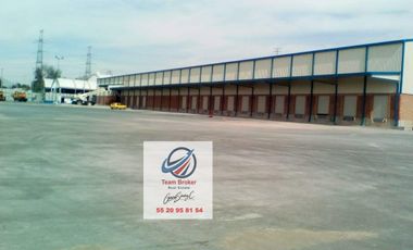 RENTO EN TEXCOCO NAVE INDUSTRIAL 10,400M2 DIVISIBLE 5,600 ó 4,800m2 andenes, seguridad 24/7 subestacion