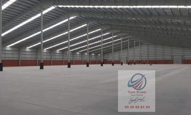 RENTO EN TEXCOCO NAVE INDUSTRIAL 10,400M2 DIVISIBLE 5,600 ó 4,800m2 andenes, seguridad 24/7 subestacion