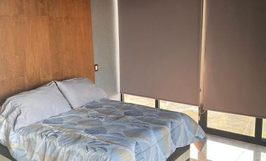 Rento precioso loft amueblado de 1 recamara en Torre Bagá zona Angelopolis y Tec. de Monterrey sobre Via Atlixcayotl cochera dos autos $15,000