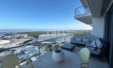 Se renta departamento en marina condos puerto Cancún