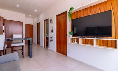 SE RENTA DEPARTAMENTO AMUEBLADO 1 RECÁMARA + ESTUDIO CON ALBERCA NUEVO VALLARTA