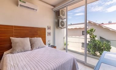 SE RENTA DEPARTAMENTO AMUEBLADO 1 RECÁMARA + ESTUDIO CON ALBERCA NUEVO VALLARTA