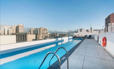 Depto. 2D-2B-1Est. Tipo Mariposa Domeyko/Jose Miguel Carrera-metro Toesca