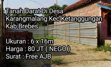 Tanah Darat Di Desa Karangmalang Ketanggungan Brebes