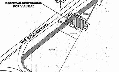 Terreno en renta en lomas de Angelopolis sobre via atlixcayotl