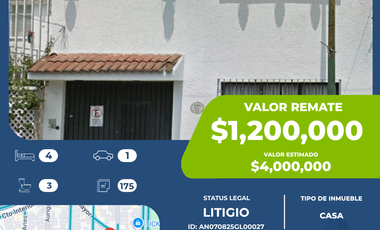 Casa en venta en Prado Churubusco, Coyoacán