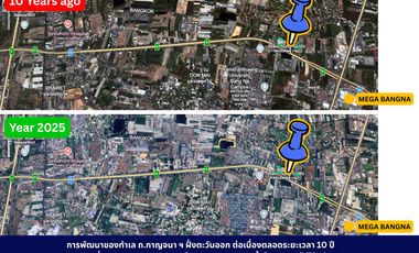 Golden Opportunity! Prime High-Potential Land for Sale near Mega Bangna — Perfect for Luxury Housing Development Kanchanaphisek Road