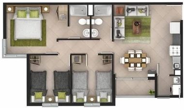 Se arrienda depto condominio Parque Magisterio Talca