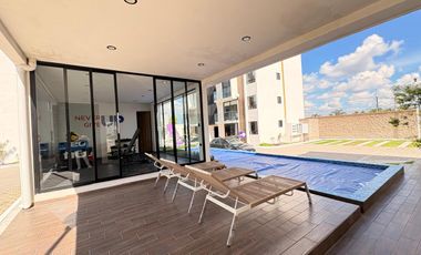 Renta departamento nuevo con amenidades, Aura Towers, Cuautlancingo