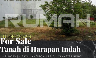 Land for Sale in Harapan Indah Bekasi with Land Title Certificate