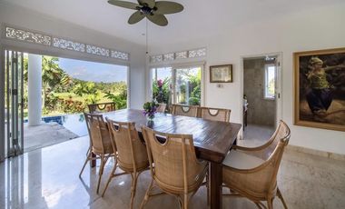 FREEHOLD | COLONIAL-STYLE VILLA WITH JUNGLE AND RICE FIELD VIEWS - UBUD TEGALLALANG