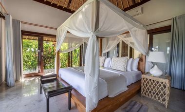 FREEHOLD | COLONIAL-STYLE VILLA WITH JUNGLE AND RICE FIELD VIEWS - UBUD TEGALLALANG