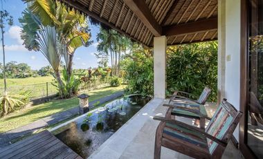 FREEHOLD | COLONIAL-STYLE VILLA WITH JUNGLE AND RICE FIELD VIEWS - UBUD TEGALLALANG