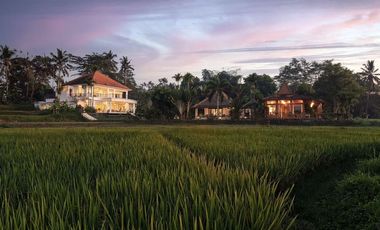 FREEHOLD | COLONIAL-STYLE VILLA WITH JUNGLE AND RICE FIELD VIEWS - UBUD TEGALLALANG
